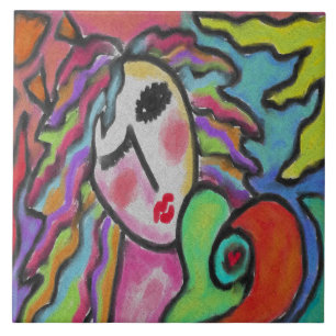 Pintura de Abstrato original de uma mulher