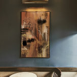 Pintura de abstrato original impressão de<br><div class="desc">Impressão de pintura vertical abstrato original - Esta peça é sombria, escura, rica em contraste com uma sugestão de preto, coloração de olhos castanhos e beges, que é melhor para decoração doméstica ou de escritório. Também vem em outras cores da sua escolha. Escolha entre a paleta de cores disponível ou...</div>