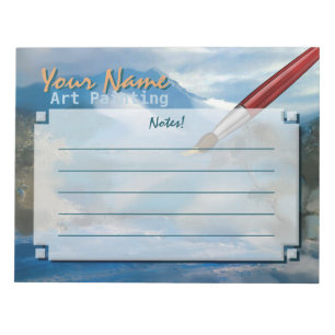 Pintura de arte - Bloco de notas