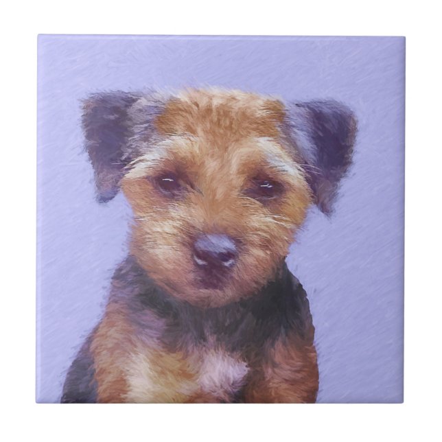 Pintura de Borda Terrier - Arte de Cachorro Origin (Frente)
