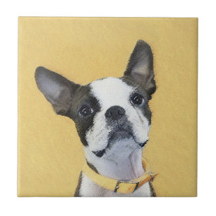Pintura de Boston Terrier - Arte de Cachorro Origi