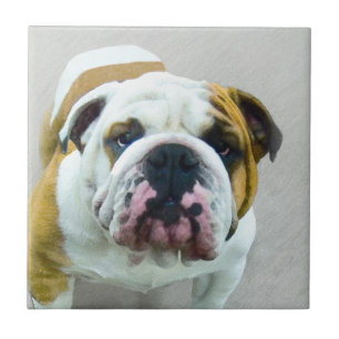 Pintura de Buldogue - Arte de Cachorro Original Bo