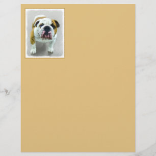Pintura de Buldogue - Arte de Cachorro Original Bo