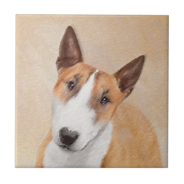 Pintura de Bull Terrier Miniatura - Original Fofo (Frente)