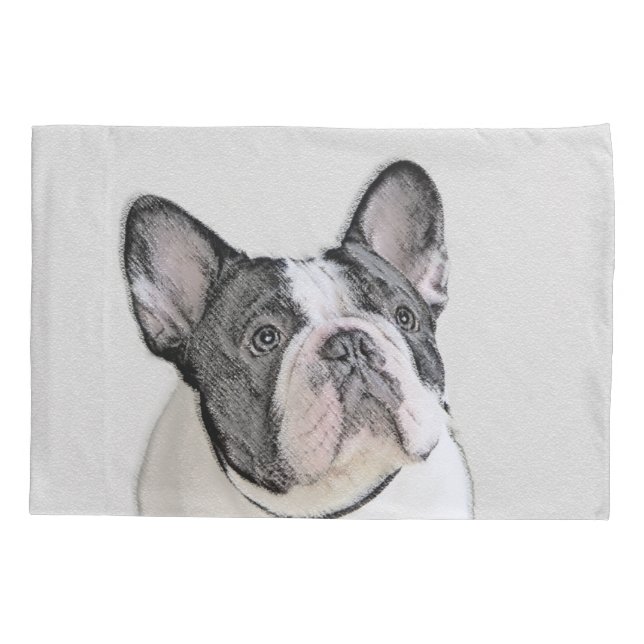 Pintura de Bulldog Francês (Brindle Pied) - Arte C (Verso)
