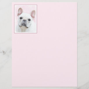Pintura de Bulldog Francês (Creme/Branco) - Arte C