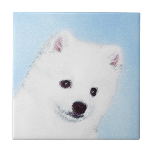 Pintura de Cachorro Eskimo Americano - Arte Origin (Frente)