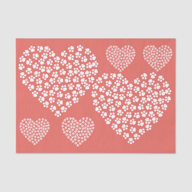 Pintura De Cães Em Branco Sobre Papel Tecido Verme (Frente )