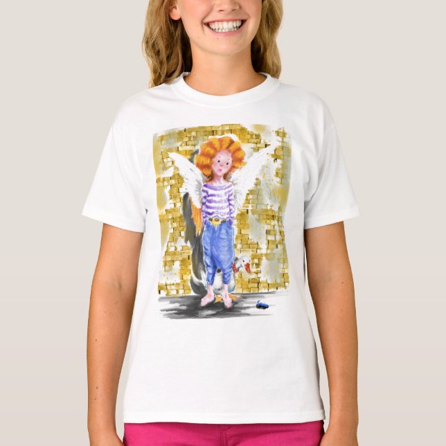 Pintura de Camiseta de Anjo (Frente)