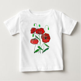 Pintura de Camiseta Poppy Baby T