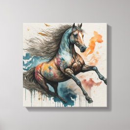 Pintura de Canvas com aspecto equino