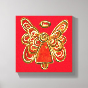Pintura de Canvas do Anjo do Red Guardian