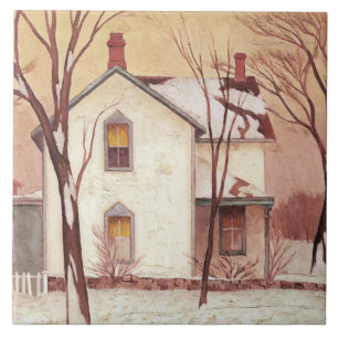 Pintura de Casa de Fazenda pelo Artista Canadense