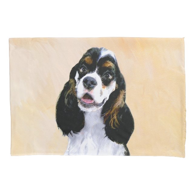 Pintura De Cocker Spaniel (Participante) - Arte De (Frente)