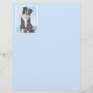 Pintura de Collie de Borda - Arte de Cachorro Orig