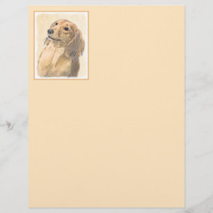 Pintura de Dachshund (de pelo longo) - Arte Origin