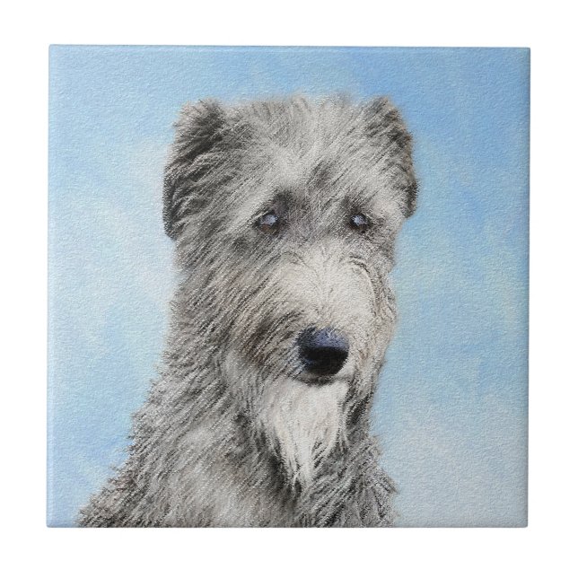 Pintura De Deerhound Escocês - Cachorro Original C (Frente)