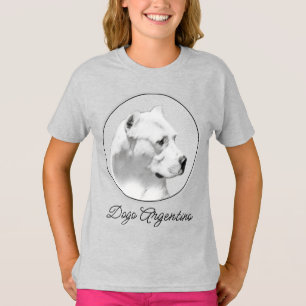 Pintura de Dogo Argentino - Camiseta Original de A