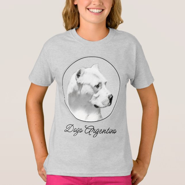 Pintura de Dogo Argentino - Camiseta Original de A (Frente)