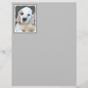 Pintura de Espanhol Clumber - Arte de Cachorro Ori