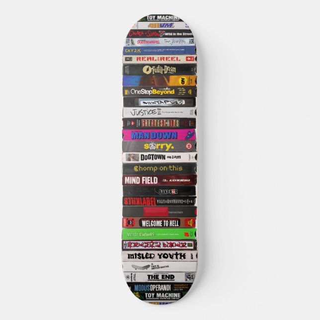 Pintura de fitas VHS Classic Skateboard (Frente)