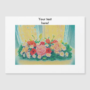 Pintura de flores coloridas