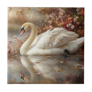 Pintura de Folhagem de Swan Pastel Autumn