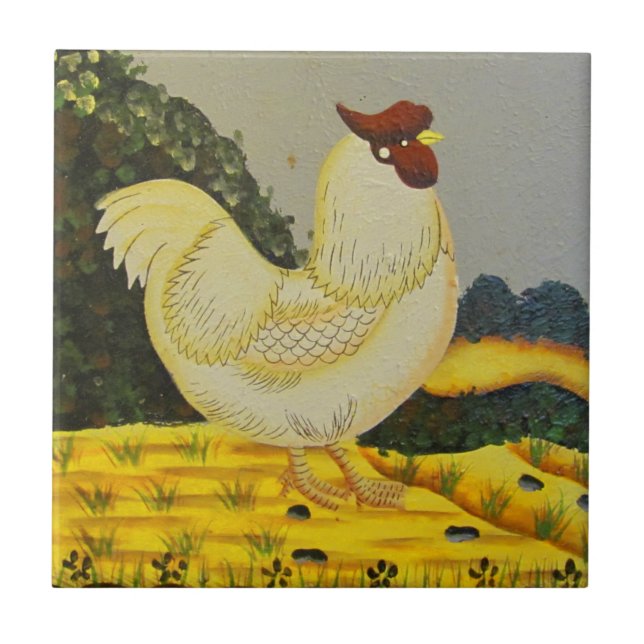 Pintura de Frango ao Estilo Antigo (Frente)