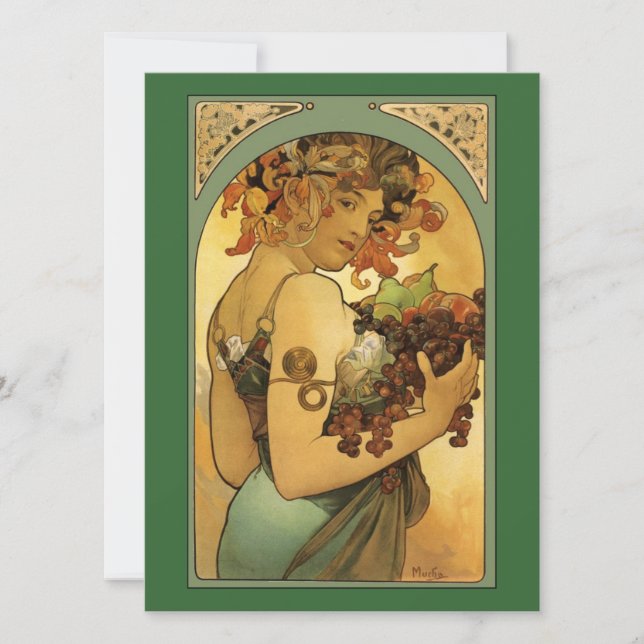 Pintura de Fruta Alphonse Mucha (Frente)