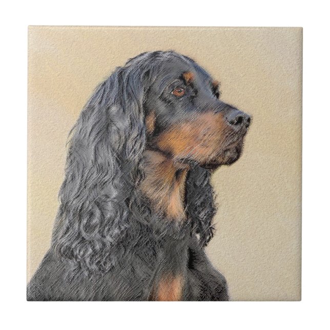 Pintura de Gordon Setter - Arte de Cachorro Origin (Frente)