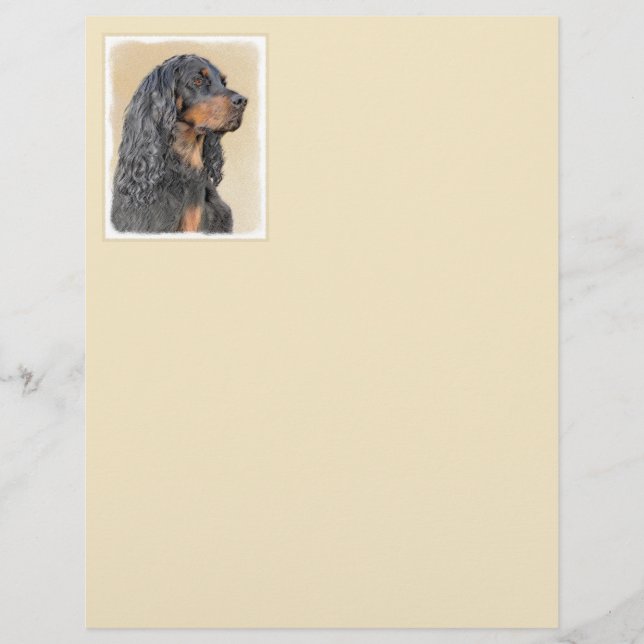 Pintura de Gordon Setter - Arte de Cachorro Origin (Frente)