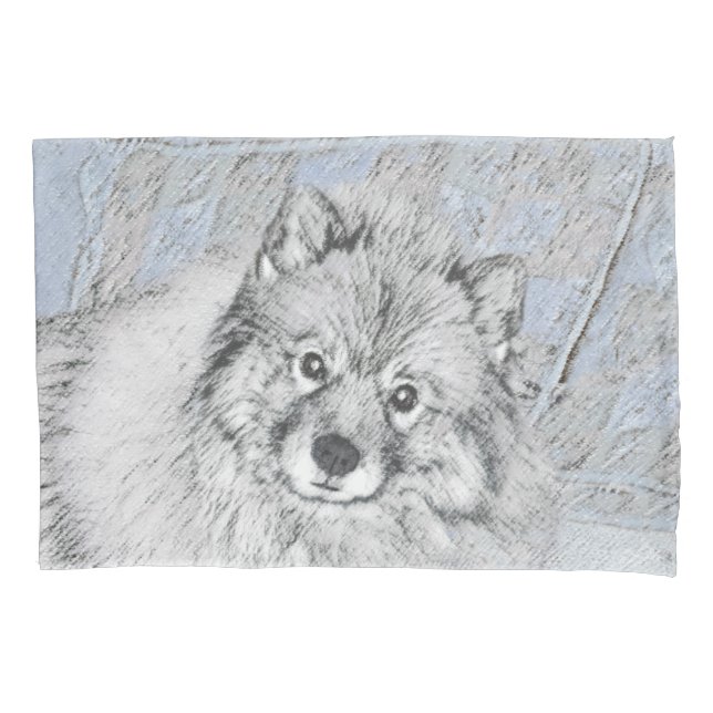 Pintura de Keeshond Beth - Arte de Cachorro Origin (Frente)