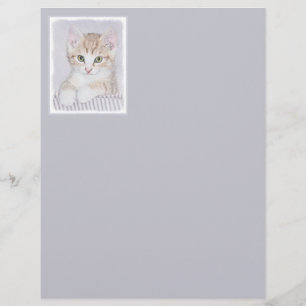 Pintura de Kitten Orange Tabby - Arte Original par