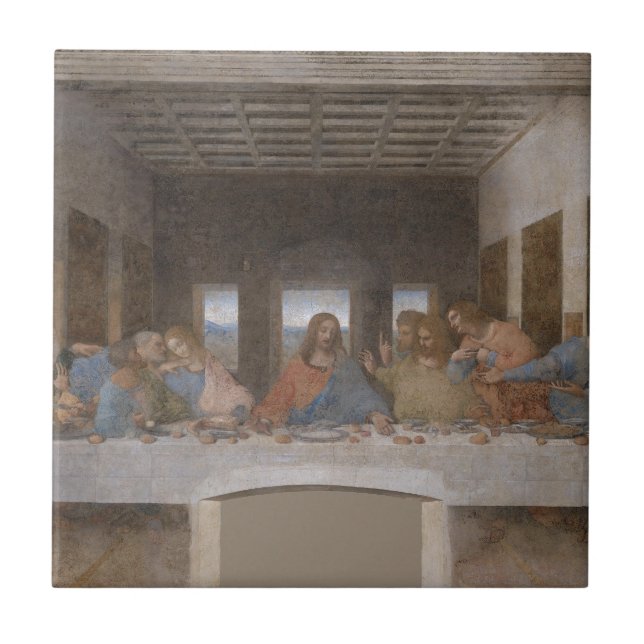 Pintura de Leonardo da Vinci da última ceia (Frente)