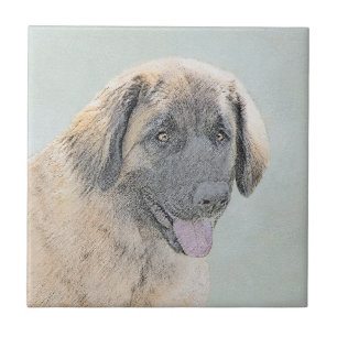 Pintura de Leonberger - Arte de Cachorro Original