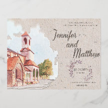 Pintura de Local de Invitação de Casamento