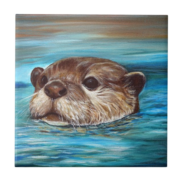 Pintura de Lontra de Rio (Frente)