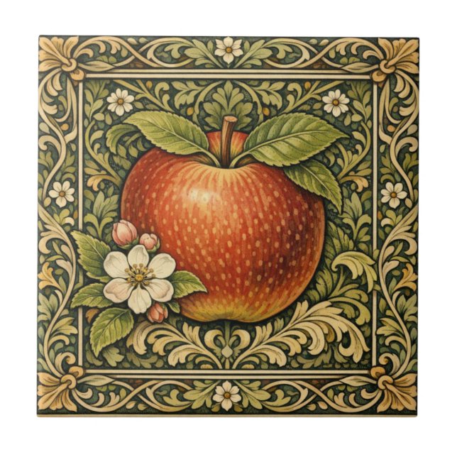 Pintura de maçã vintage  (Frente)