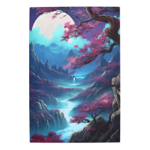 Pintura de Montanha em Cascata