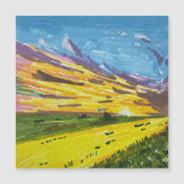 Pintura de paisagem com caneta marcadora 