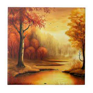 Pintura de Paisagem de Outono-2