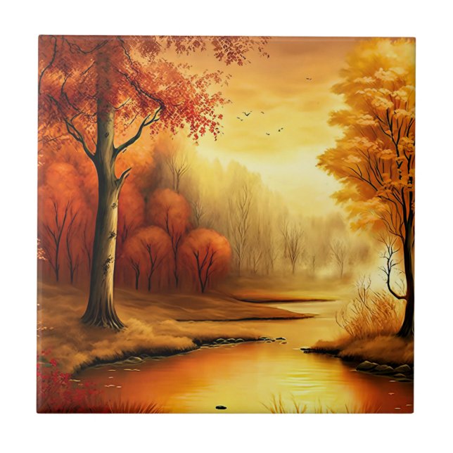 Pintura de Paisagem de Outono-2 (Frente)
