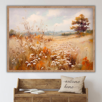Pintura de Paisagem de Outono, Impressão Digital d