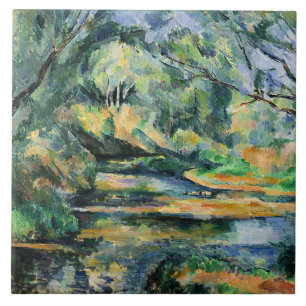 Pintura de Paul Cezanne, O Riacho,