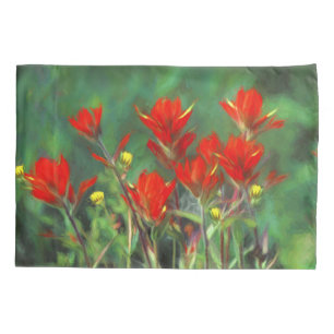 Pintura de pincel indiano - Arte de flor original