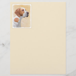 Pintura de Ponteiro - Arte de Cão Original Bonita