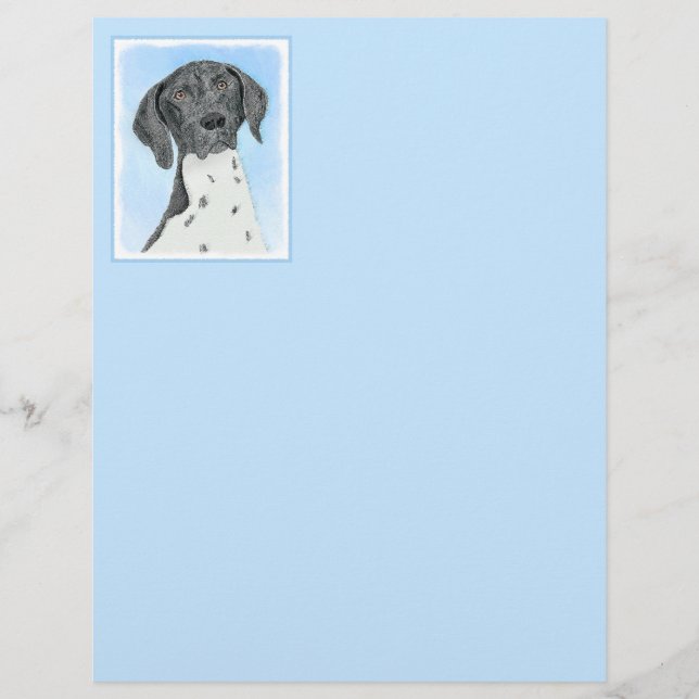 Pintura de ponteiro em branco alemão - Arte origin (Frente)