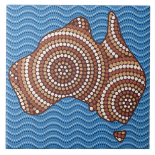 Pintura de pontos aborígene da Austrália