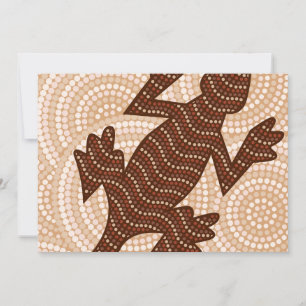Pintura de pontos de lagarto aborígene