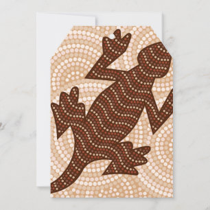 Pintura de pontos de lagarto aborígene